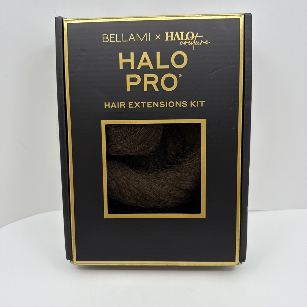 Bellami Halo Pro Hair Extension 16" Chocolate Brown #4 NEW Unused Open Box